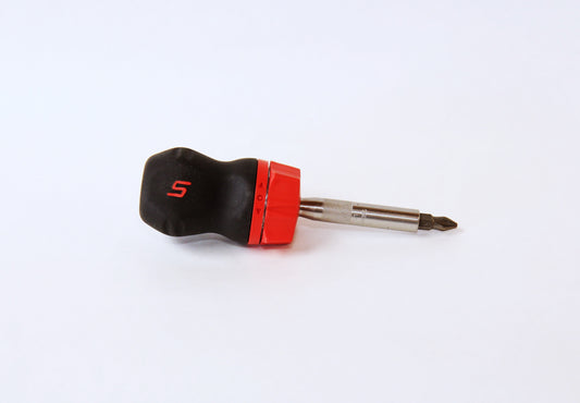 Soft-Grip Stubby Ratcheting Screwdriver